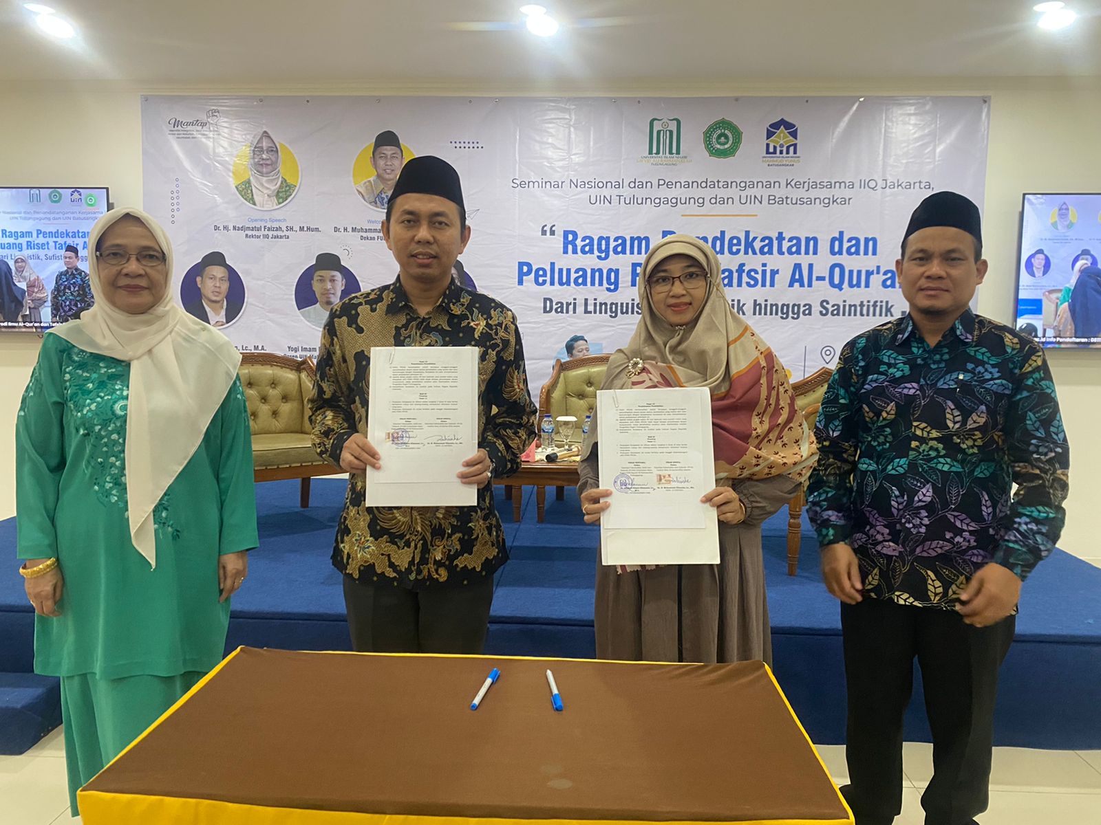 FUD IIQ Jakarta Tandatangani Nota Kerjasama Dengan FUAD UIN Tulungagung