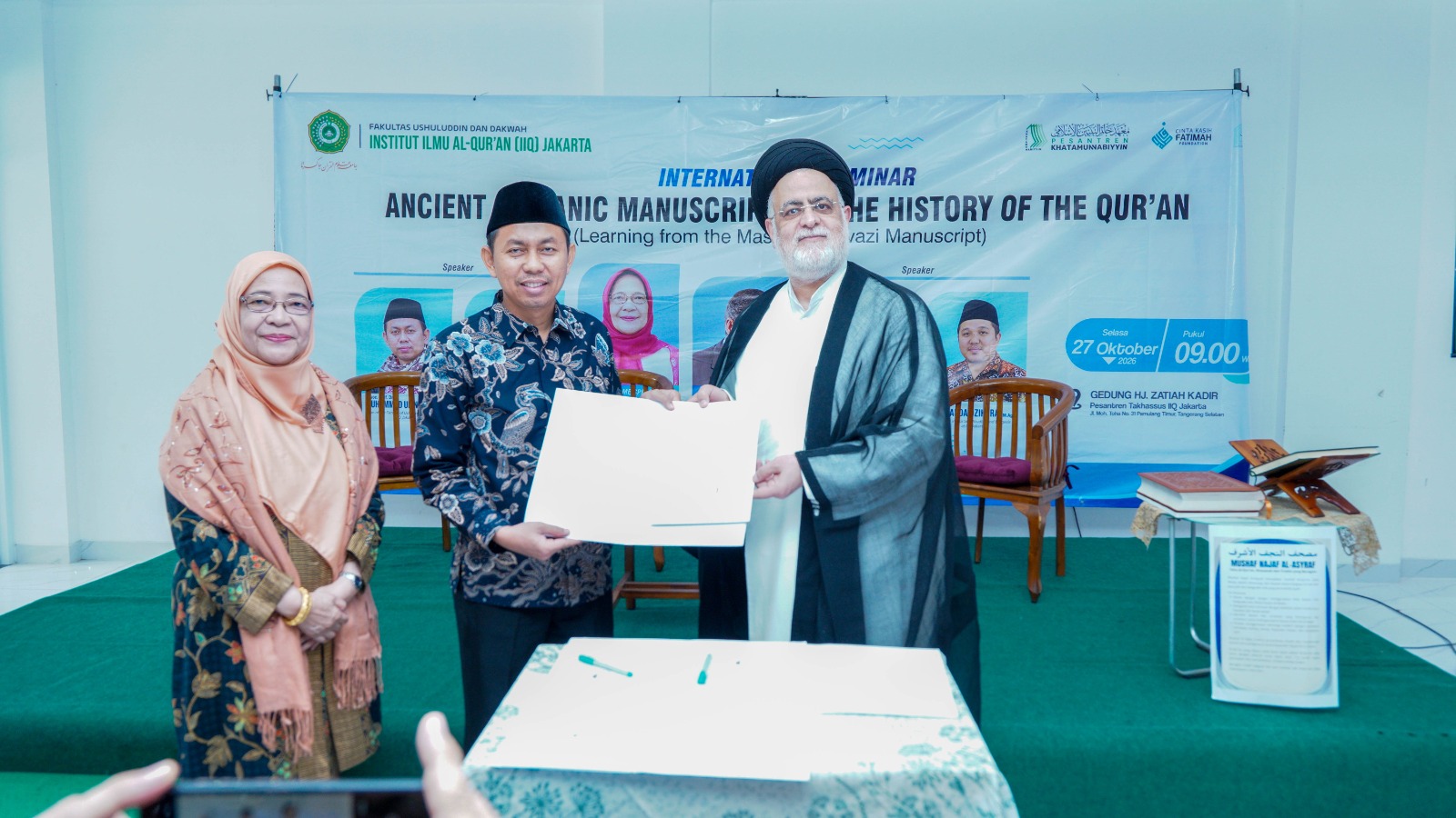 Perkuat Kerja Sama Internasional, IIQ Jakarta dan FUD Tandatangani MoU dan MoA dengan Mu’assasah Āl al-Bayt